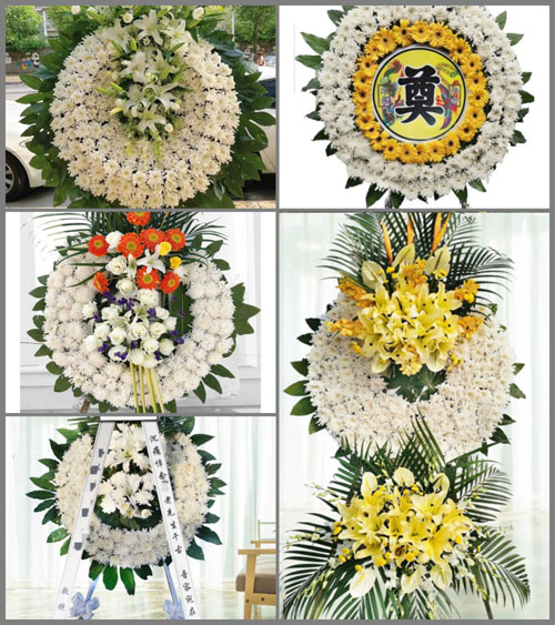 广东梅州市五华县横陂镇长兴村花圈速递